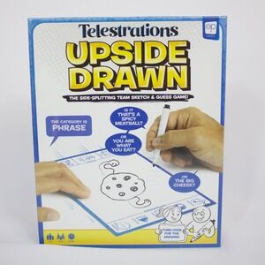 Telestrations Upside Drawn Team Sketch And Guess Game NEW SEALED